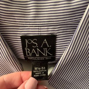 JoS A Banks dress shirt. Recently dry cleaned.